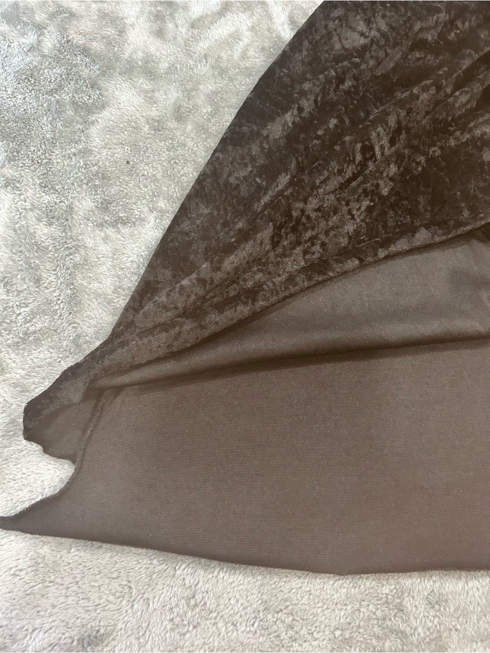 Black Crushed Velvet Hooded Cape womens M Embroidered Gothic Witchy Renaissance - Picture 15 of 16